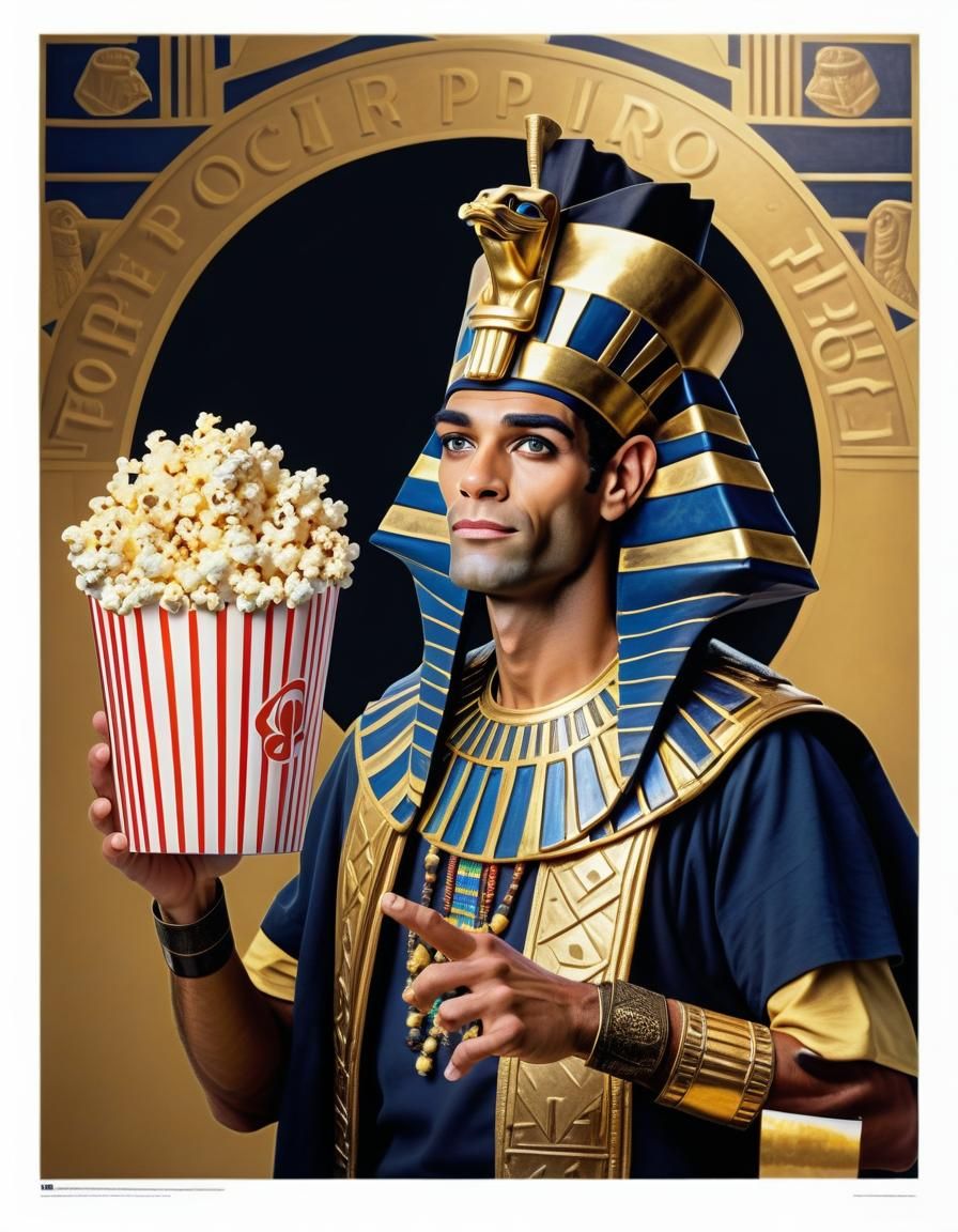 Pharaoh Ptolemy Peddling Popcorn: Photorealistic Postmodern ...