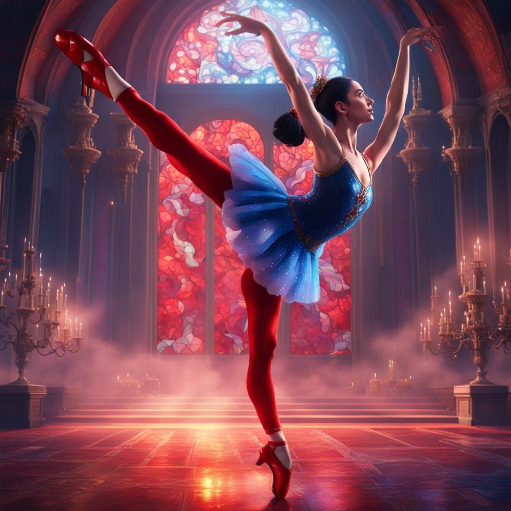 Aurora as Stained Glass Ballerina