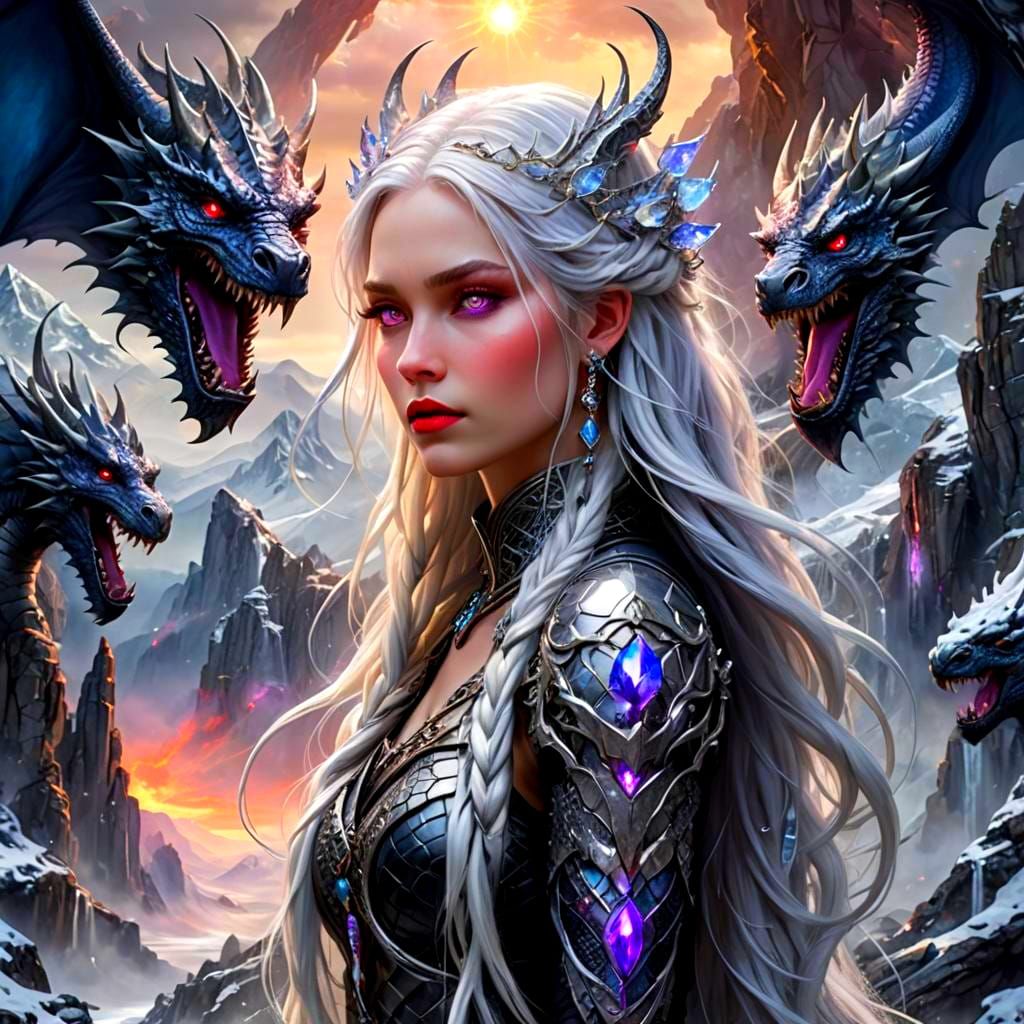 The mother of dragons, with her babies.