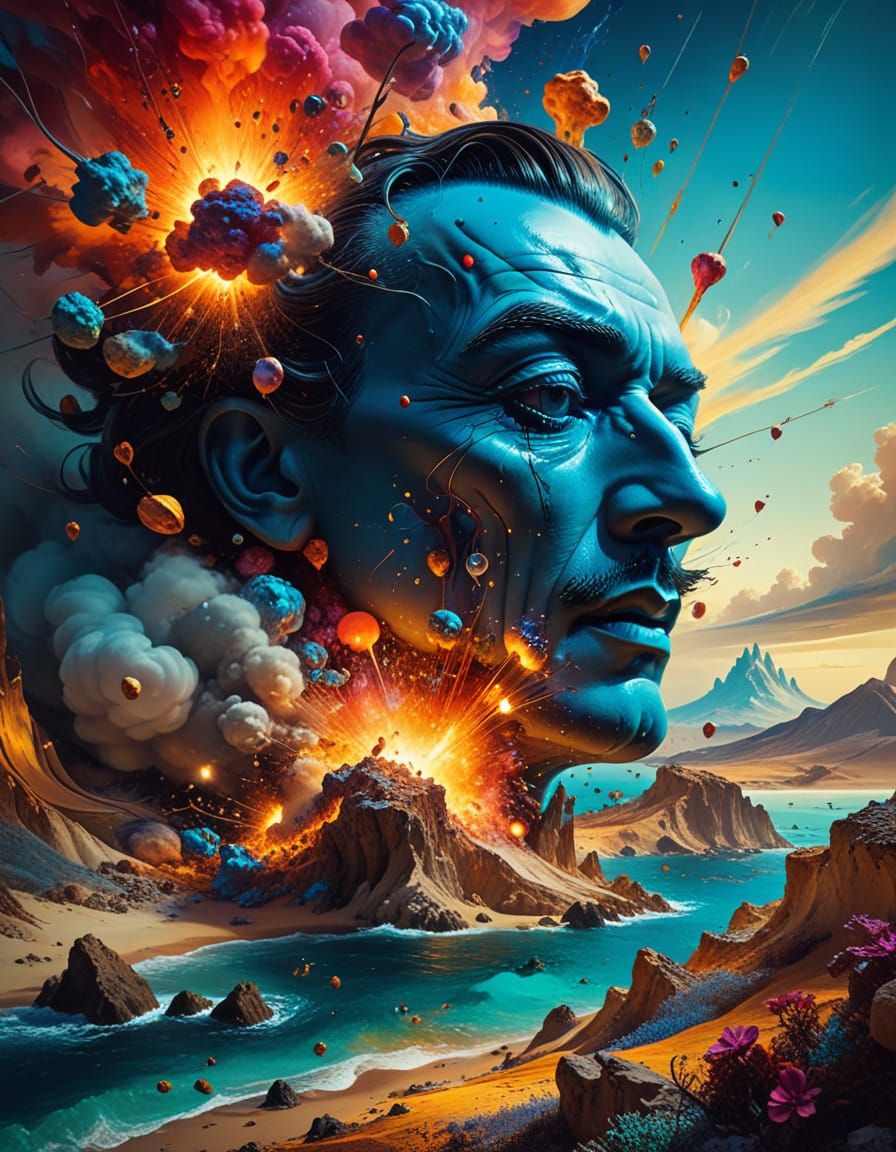 Surreal Dreamlike Scenery in Vibrant Colors