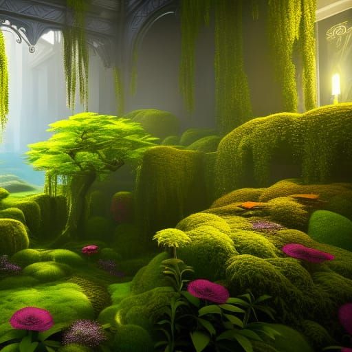 Yellow Rose in Jar: Fantasy Concept Art