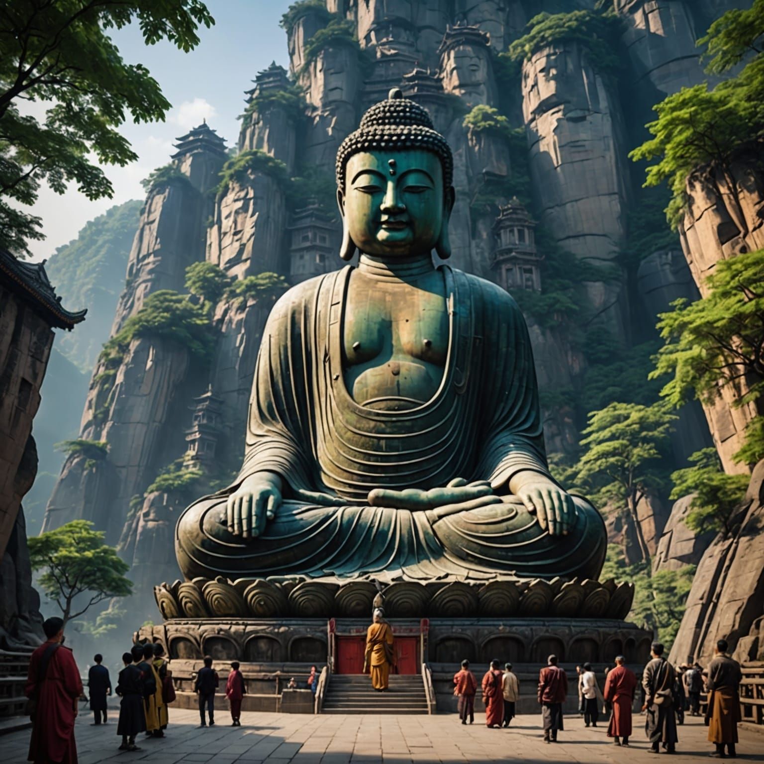 Giant Buddha Statue Discovery in Chongqing, China