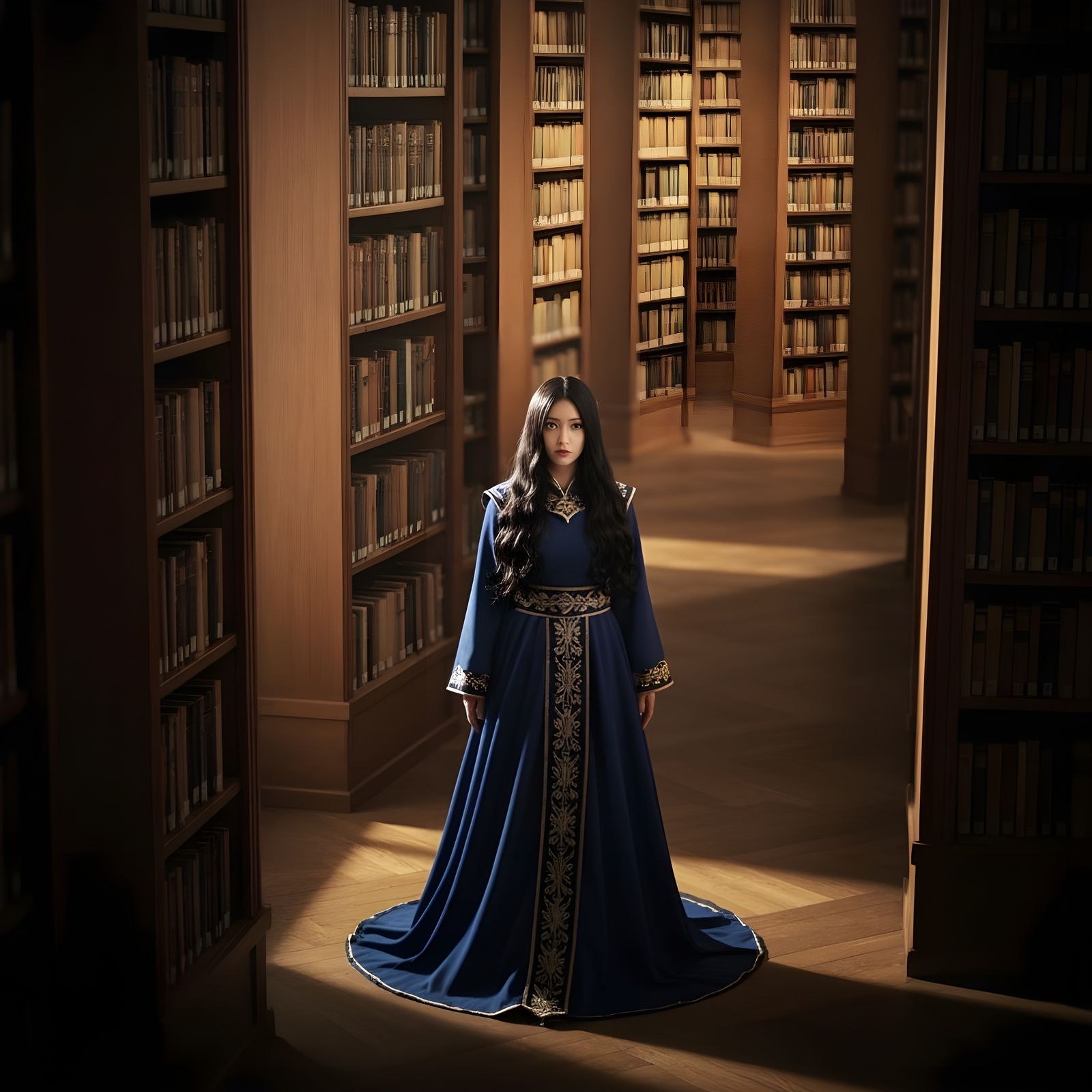 Heterochromatic Woman in Grand Library, Anime Key Visual