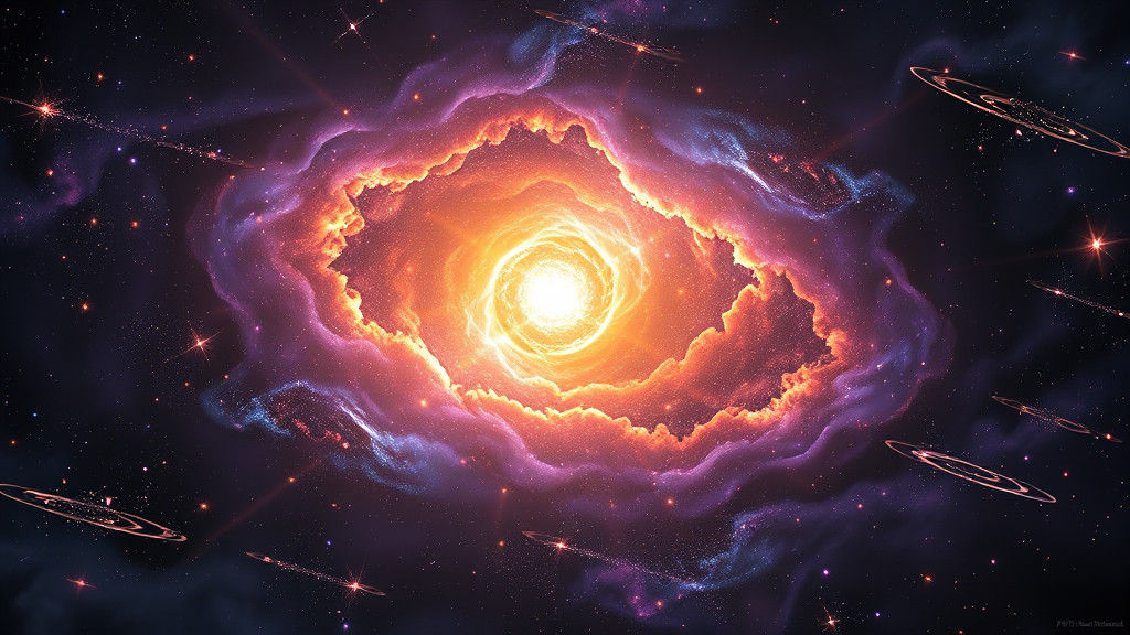 Cosmic Birth: Universe Creation in Dreamlike Style
