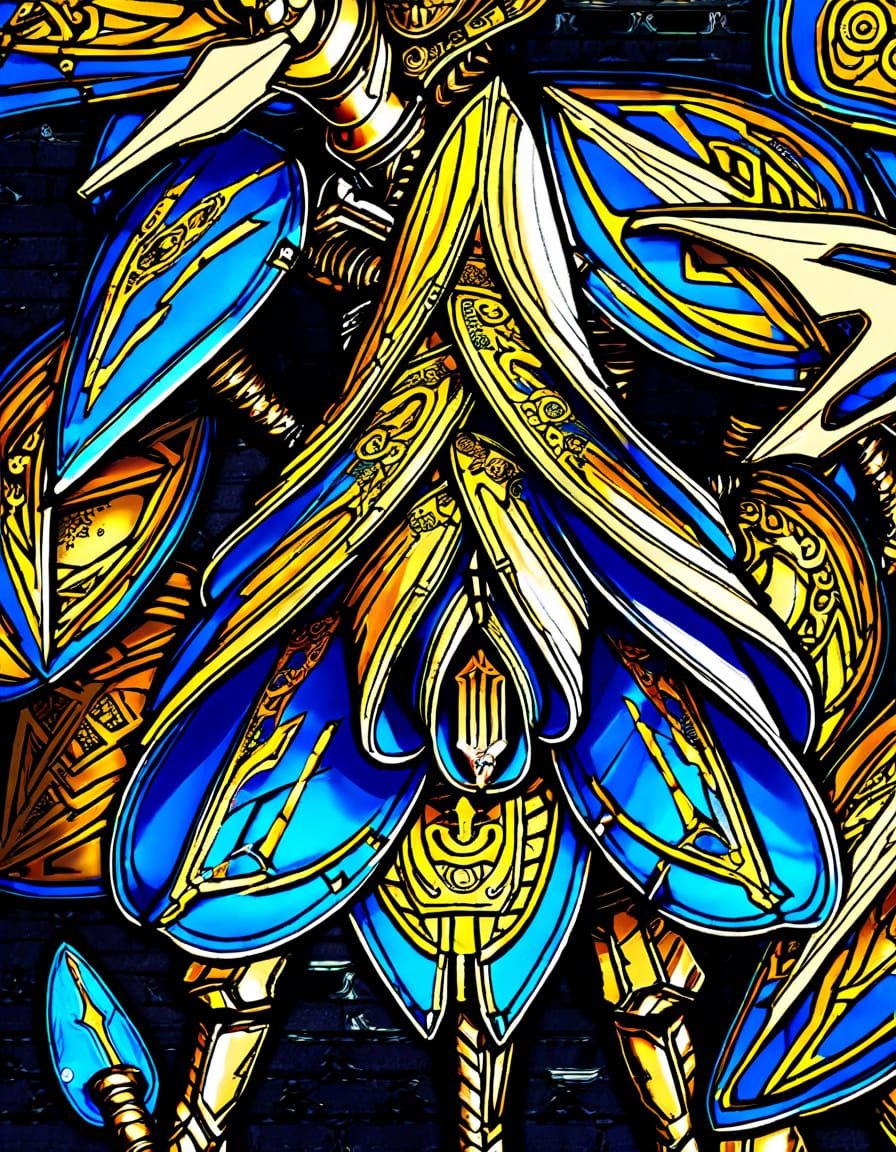 Anime-Inspired Fantasy Warrior with Clockwork Prosthetic