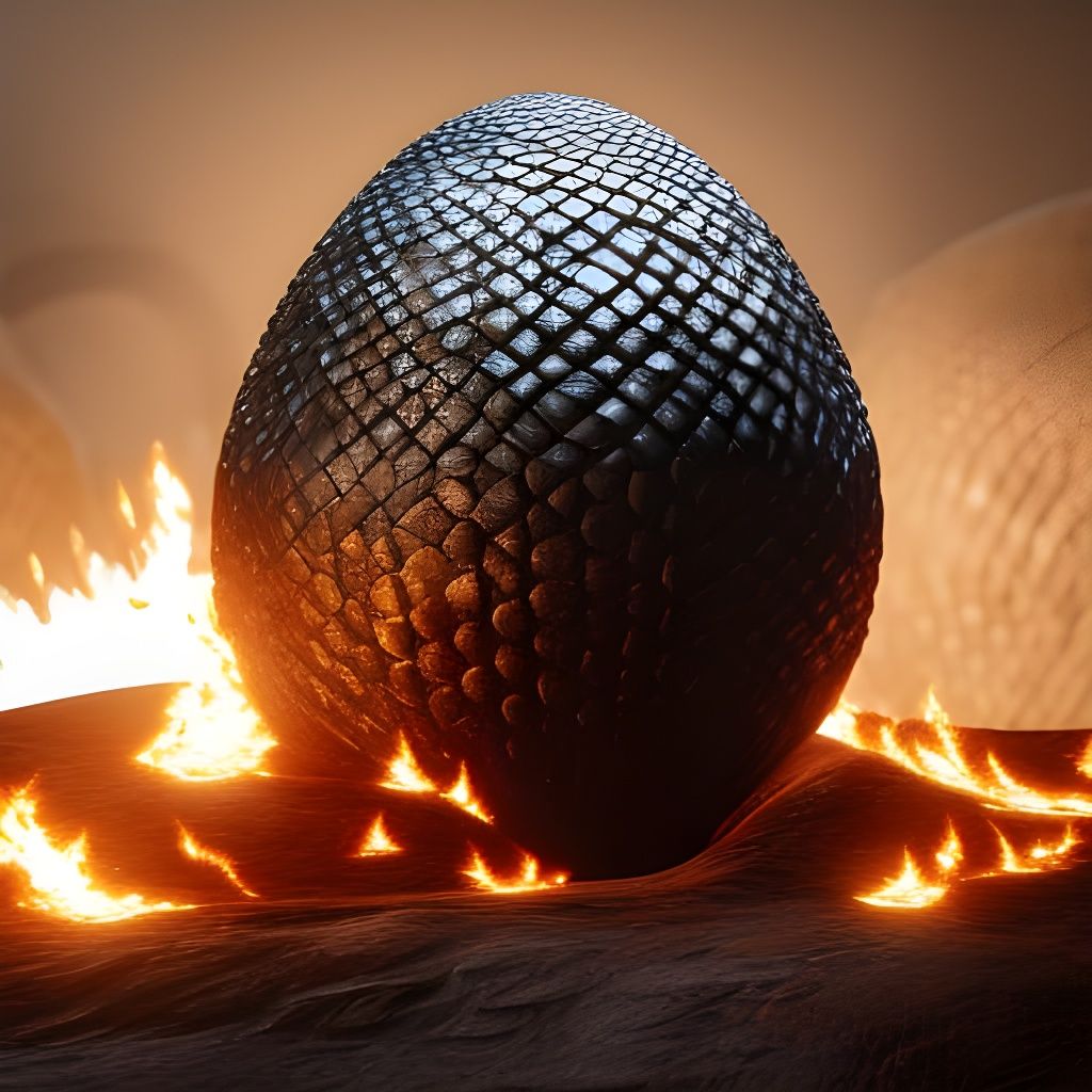 Game of Thrones Dragon Egg 3D Render