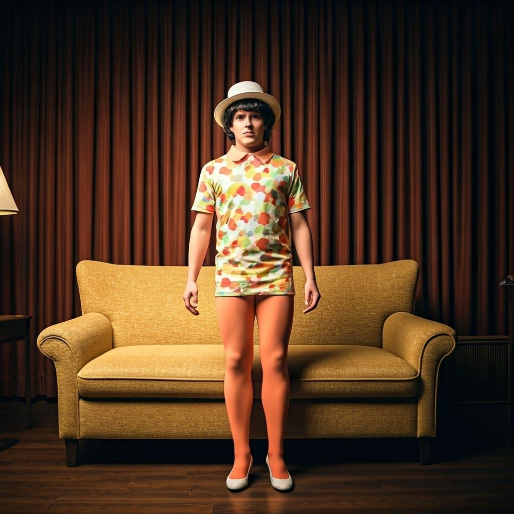 Retro Revival: 19-Year-Old Man Embodies 1960s Female Doll in...