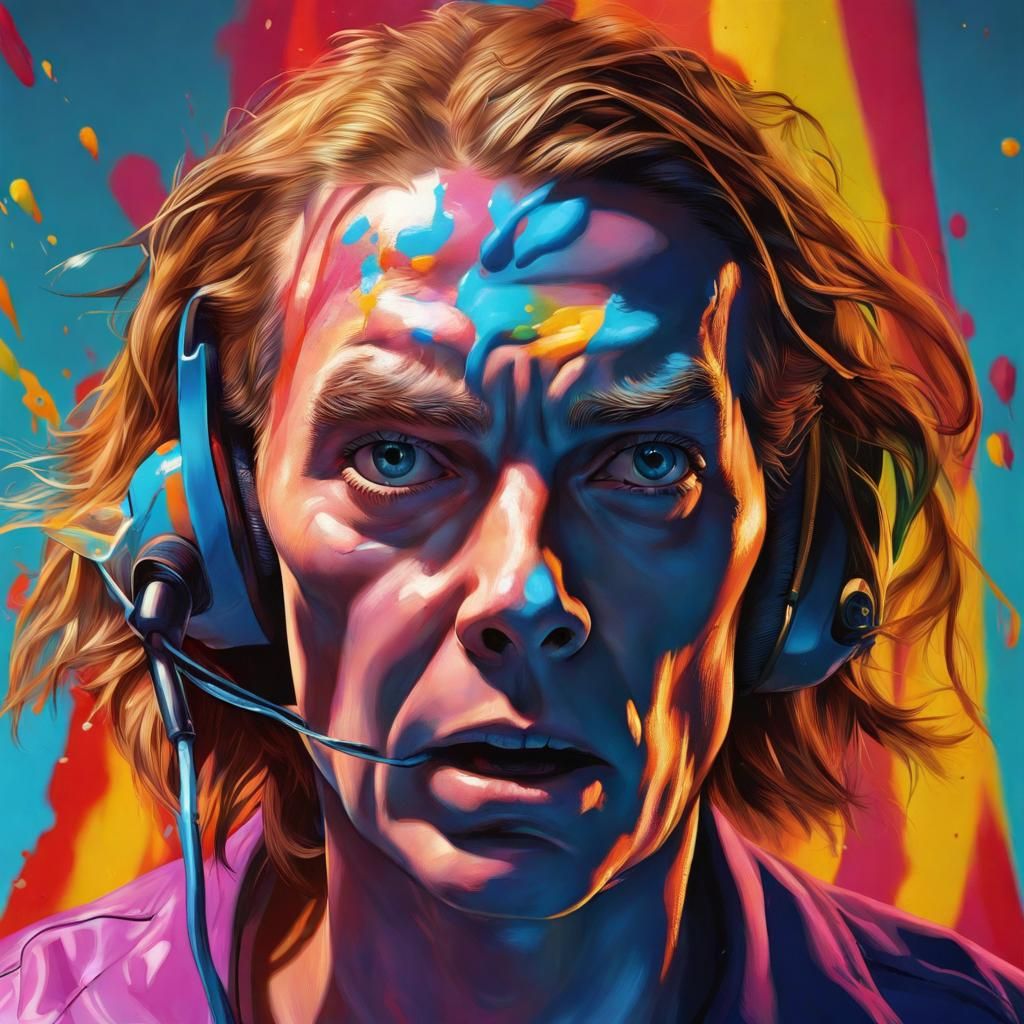 Hyperrealistic Talking Heads in Splash Art Style