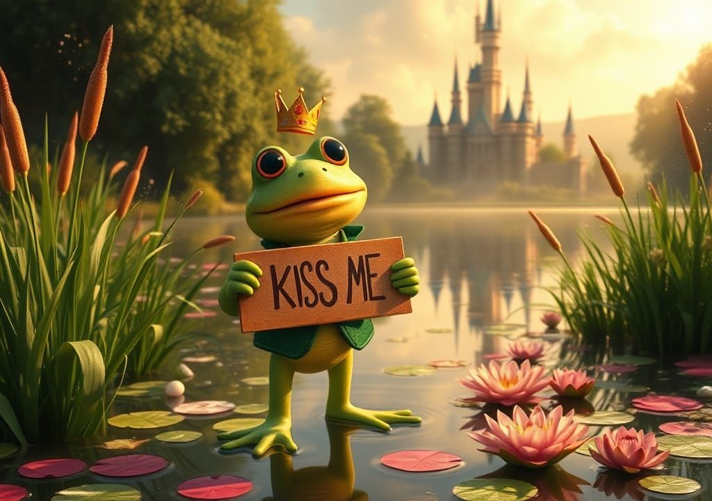 Pixar Frog Prince Asks for a Kiss