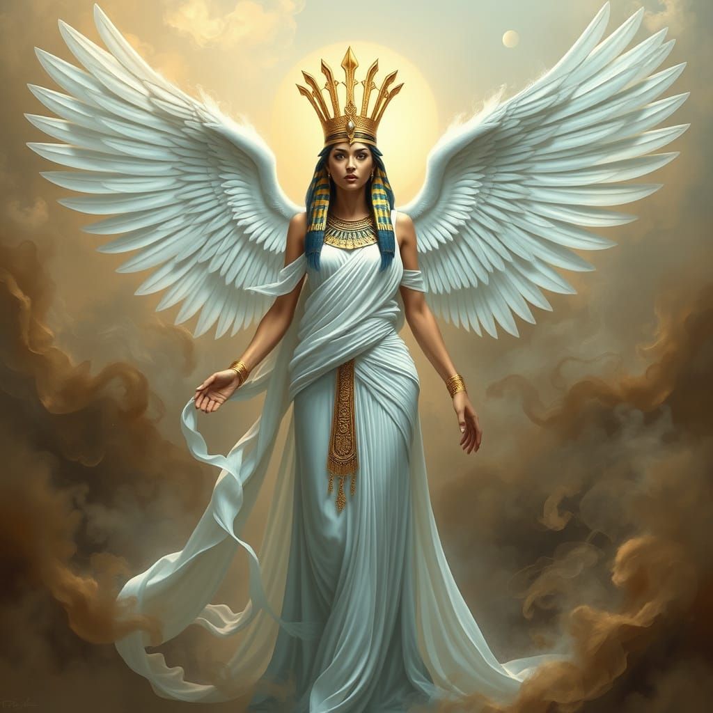 Ancient Goddess in Ethereal Majesty