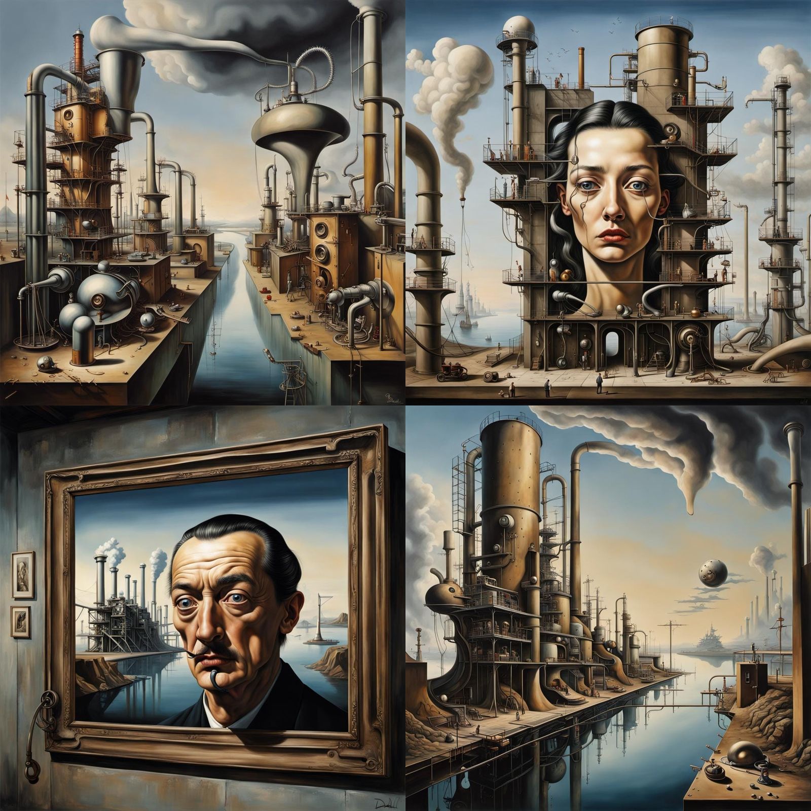 Photorealistic Surrealism: Industrial Mystery Landscape