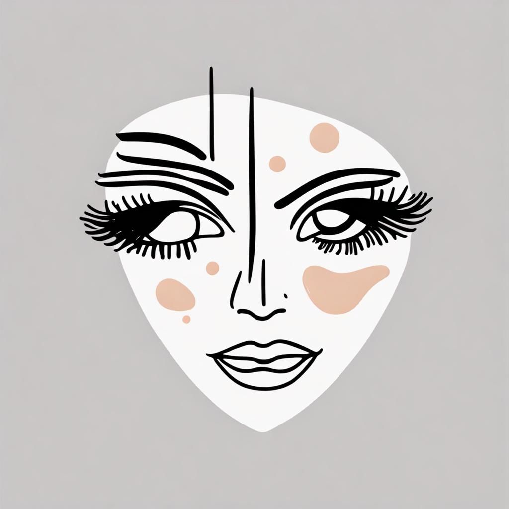 Creative Logo of Hands Drawing a Face