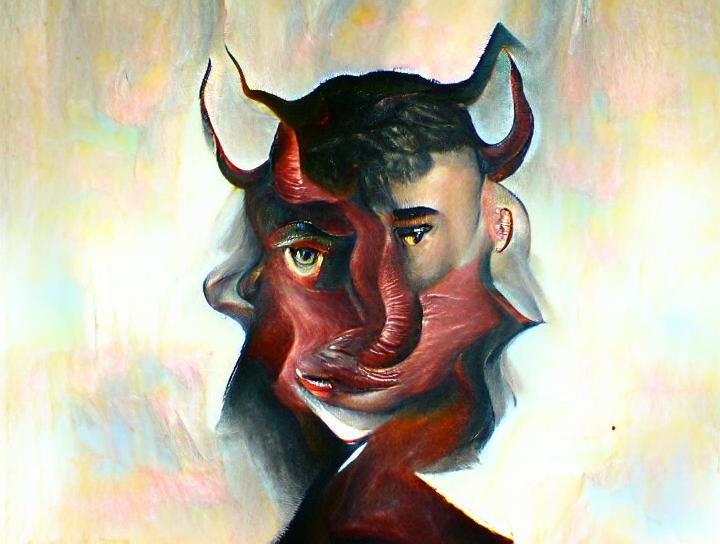 Portrait of the Devil as Oil Painting