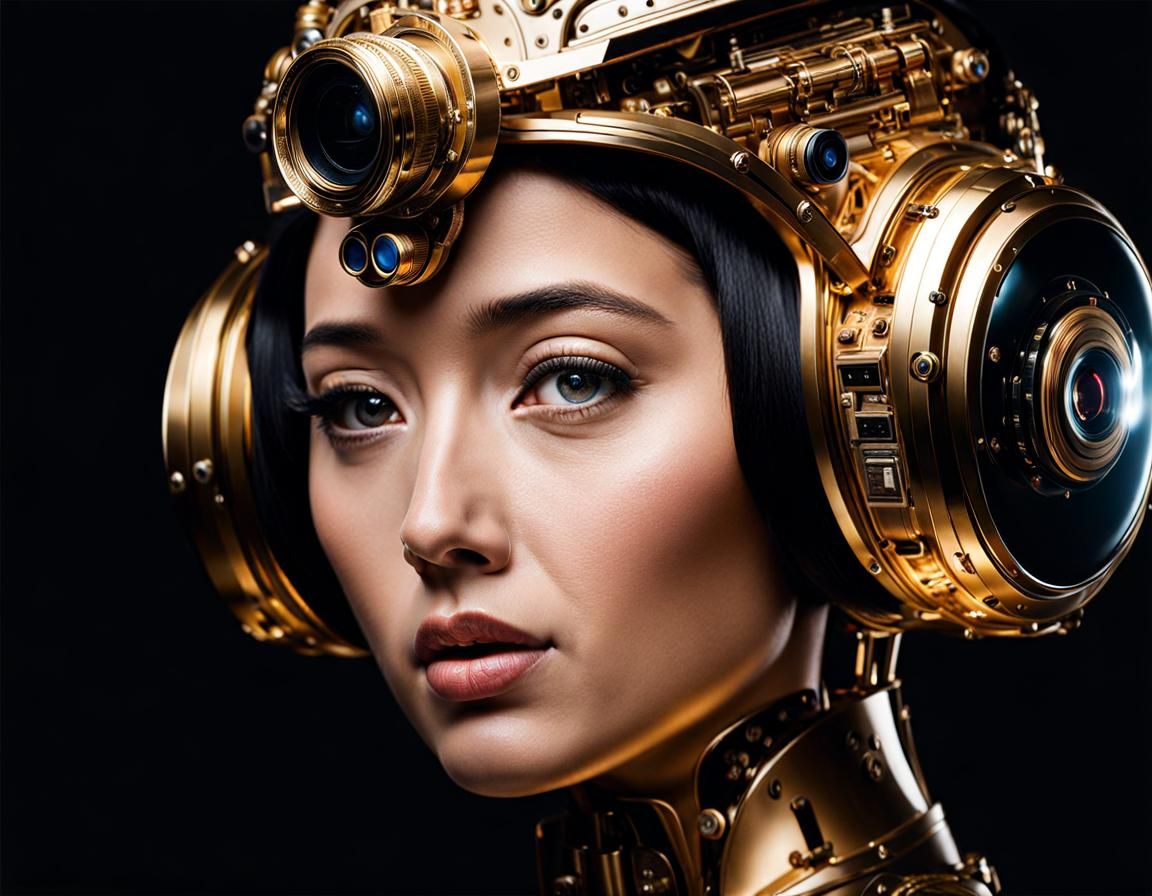 AI Conceptual Self-Portrait: Photographic Masterpiece