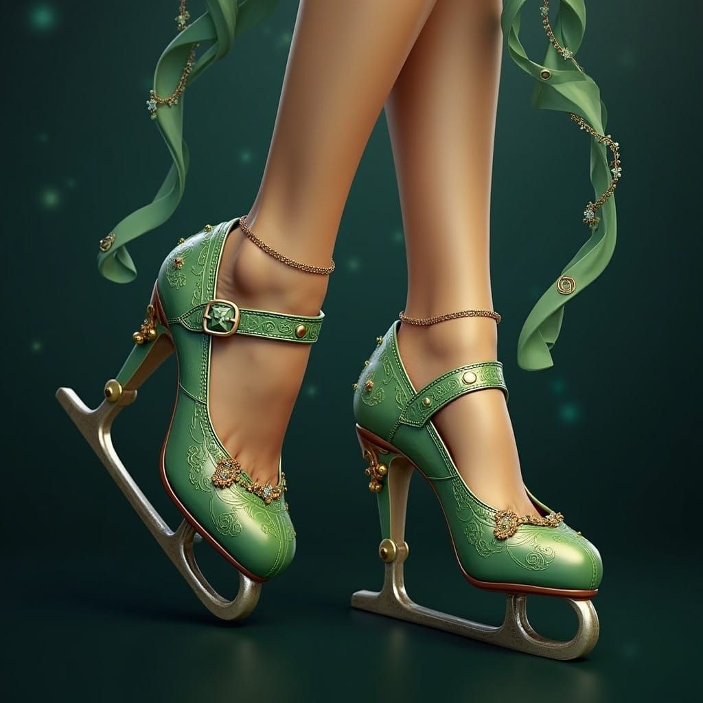 Enchanted Ice Skates in Frosty Wonderland