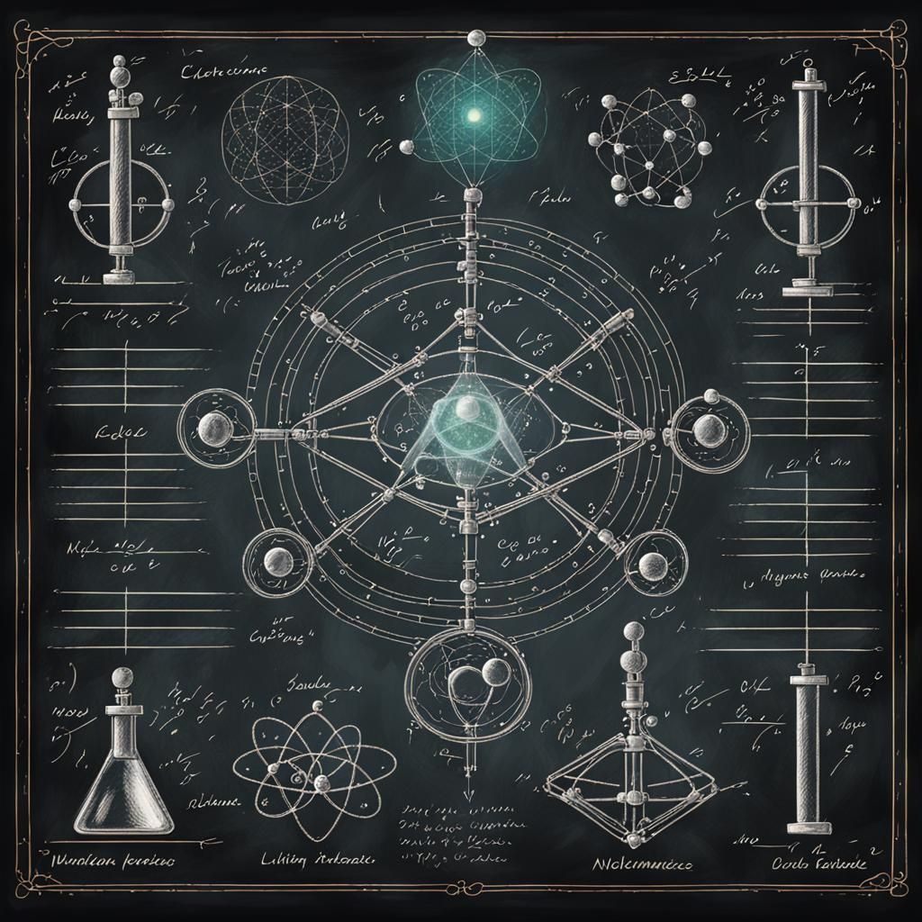 Symmetric Knolling of Scientific Equipment in Dark Academia