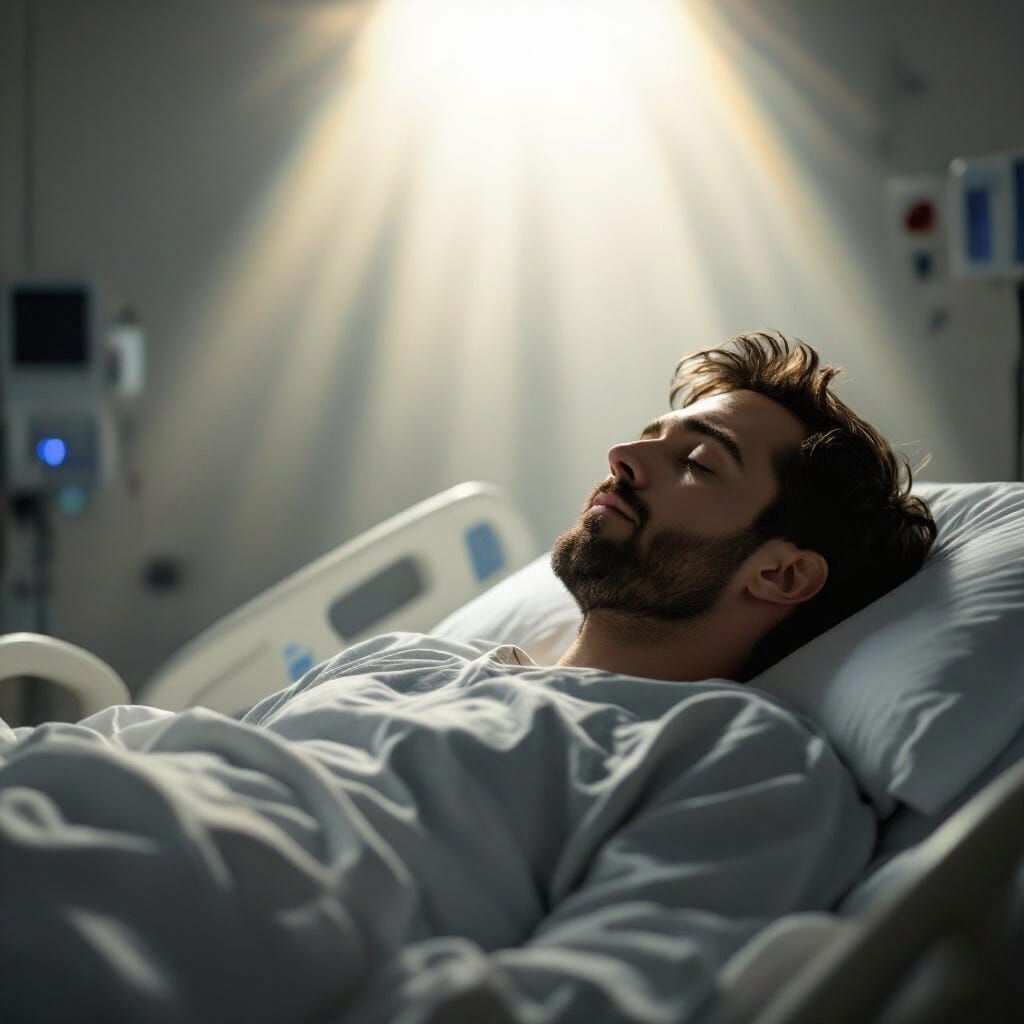 Man's Final Moments in Hospital Bed