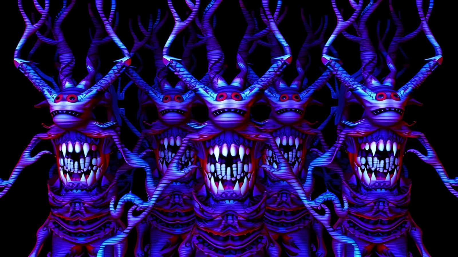 Surreal Cyberpunk Nightmares of Chaos and Destruction