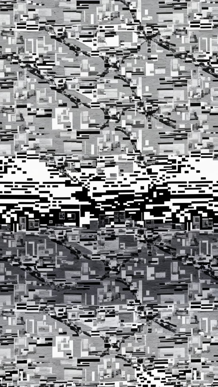 Textured Autostereogram with Repeating Nova Patterns