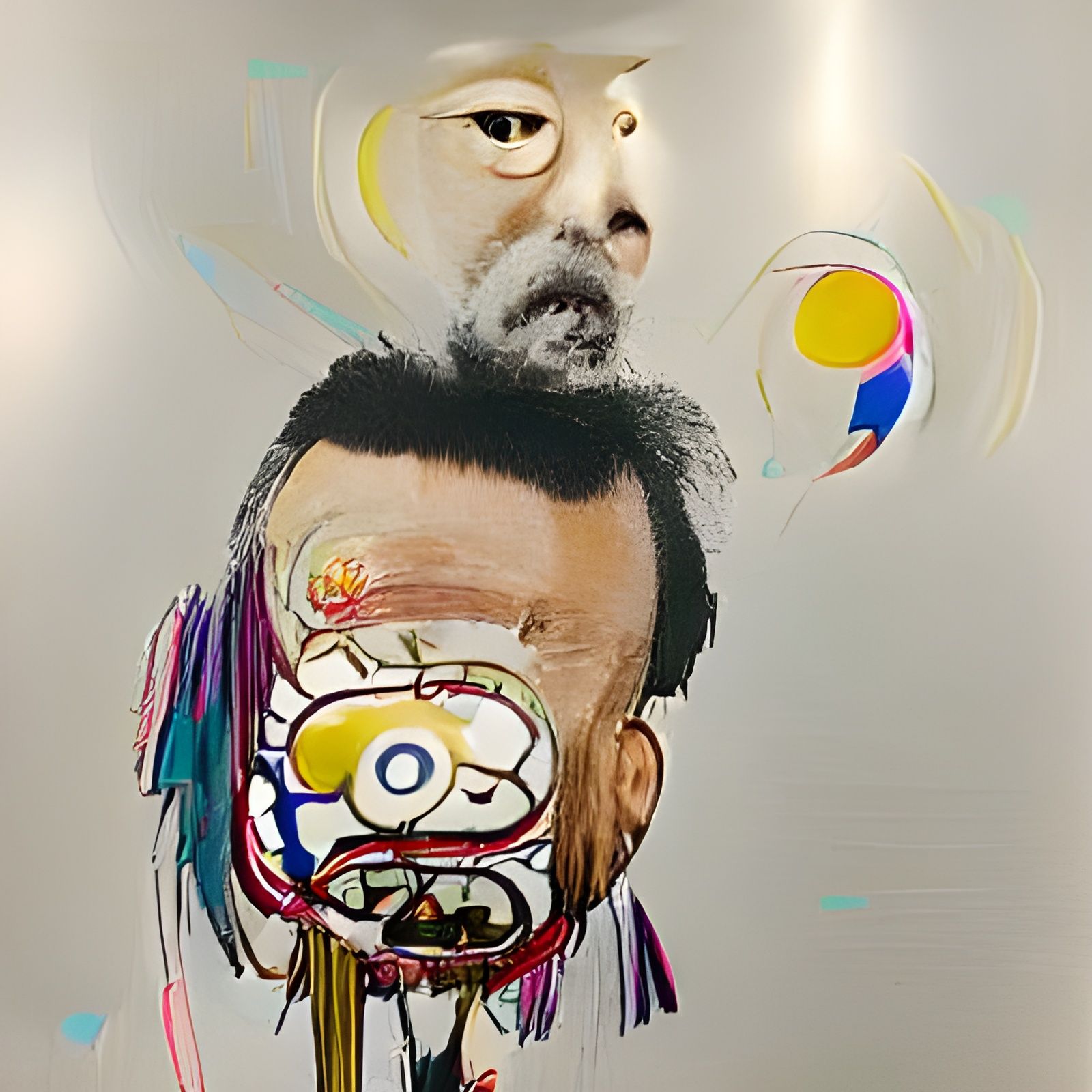 Energetic Fusion: Murakami, West, Basquiat Inspired Art