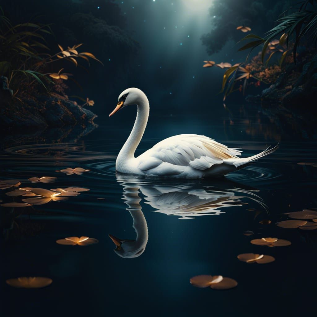 Swan in peace