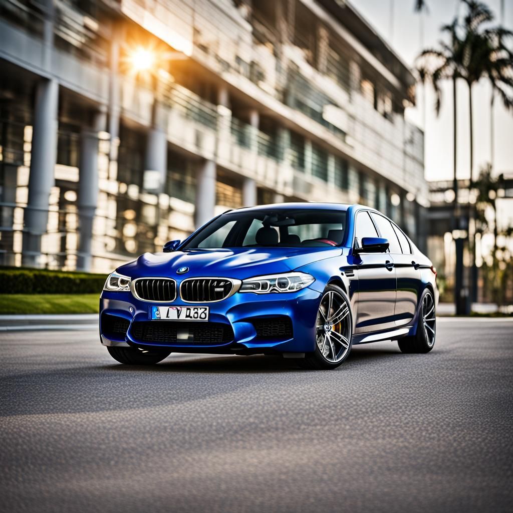 BMW M5 in Professional Photography Style