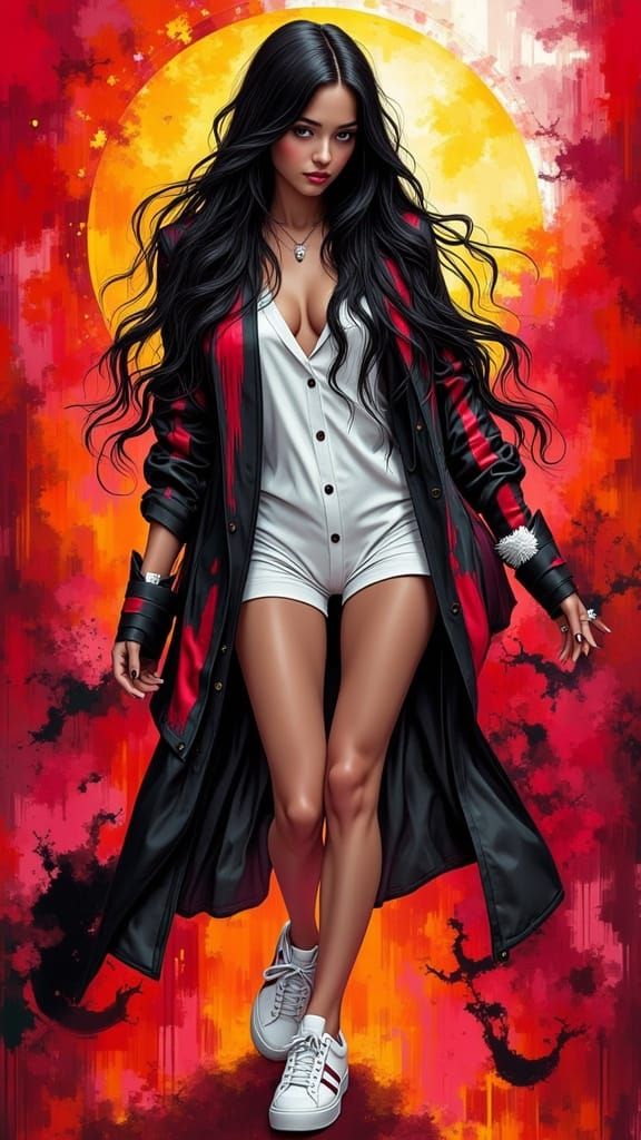 Colorful Blazer Fashion in 2D Game Art Style