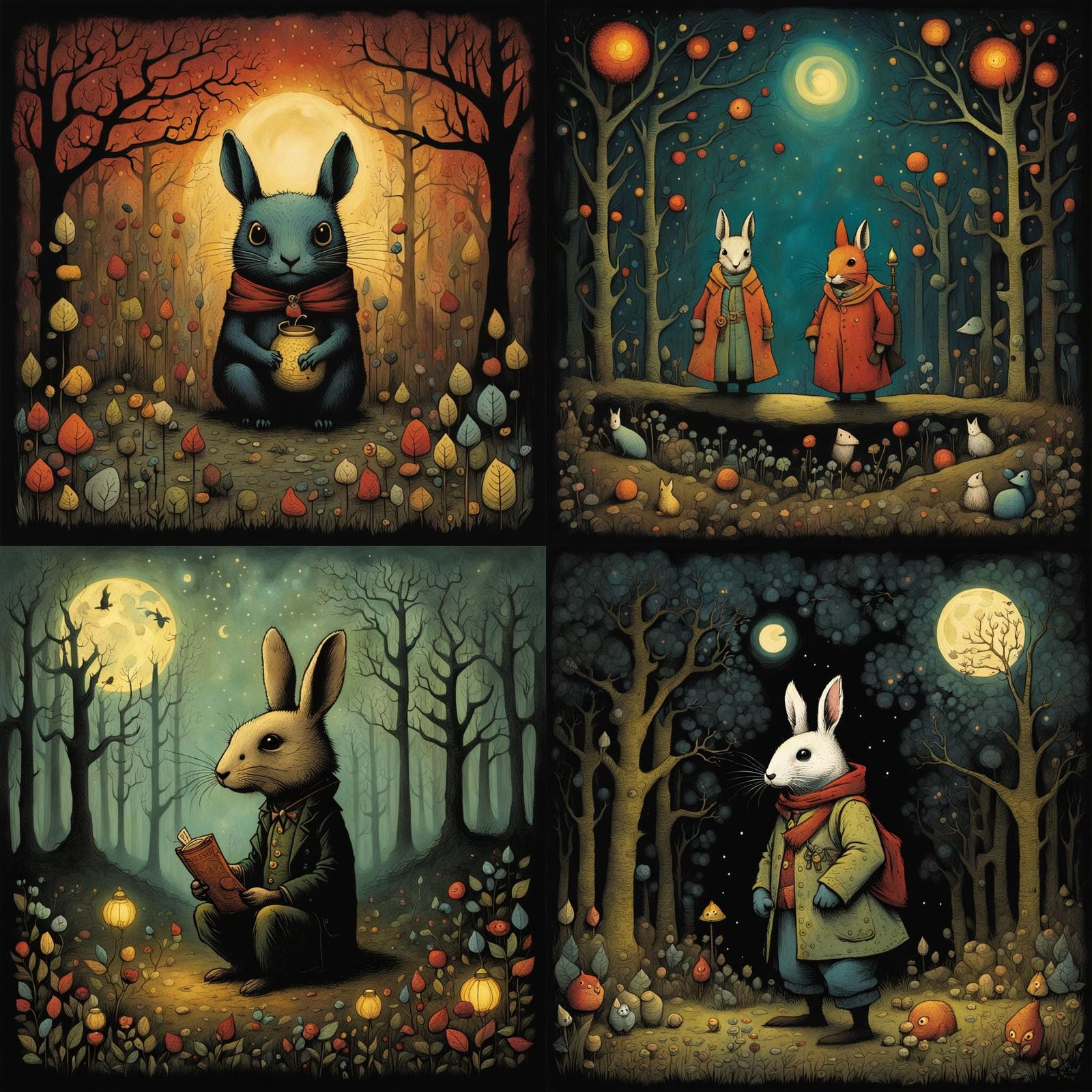 Dark Fantasy Meets Whimsical Illustration