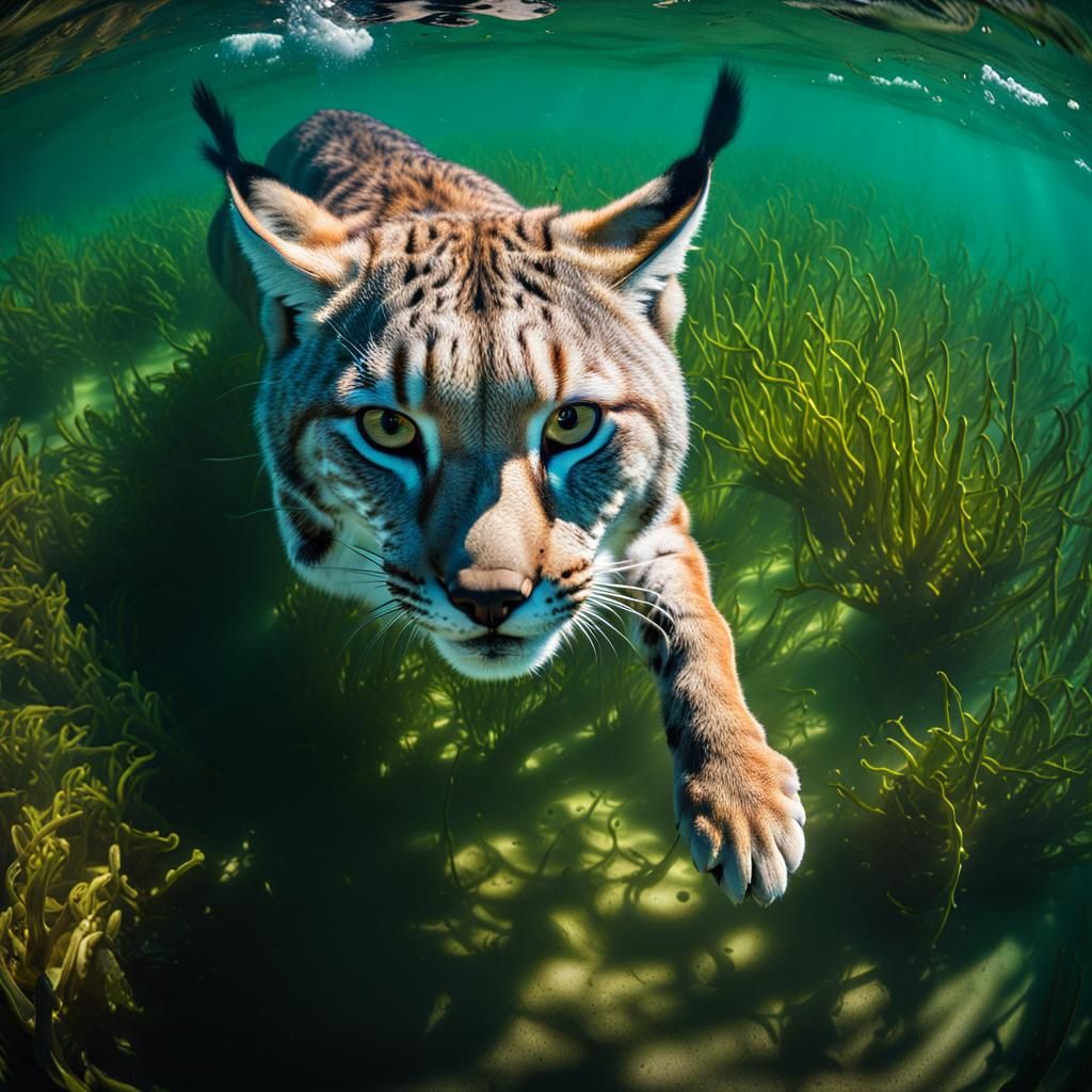 Lynx Dive: Cinematic 3D Render