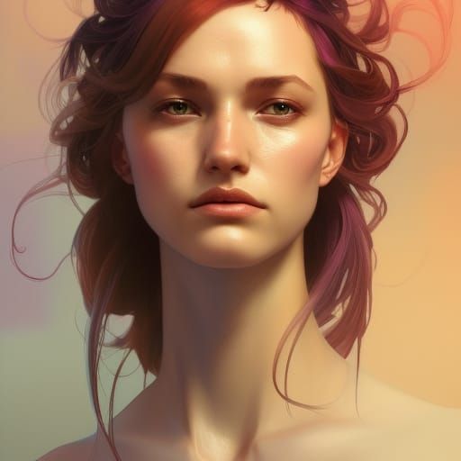 Detailed LGBTQ+ Portrait by Greg Rutkowski, Artgerm