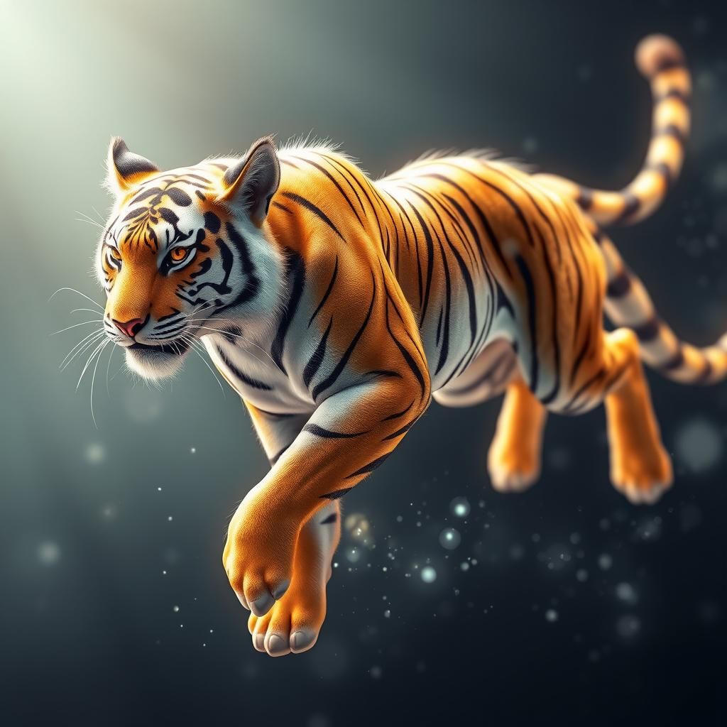 This agile patronus takes the form of a tiger. It leaves behind silvery sparkles when it moves.