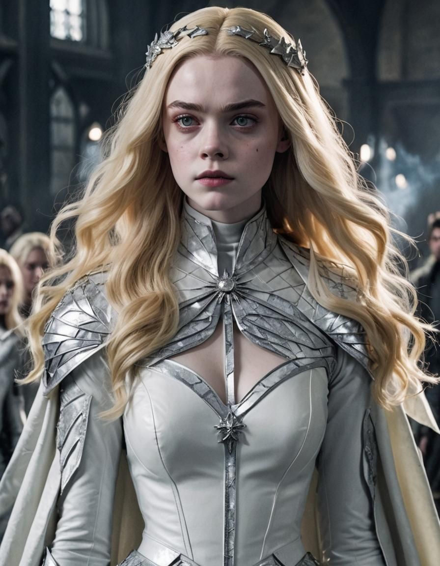Elle Fanning as Emma Frost: Cinematic X-Men Queen