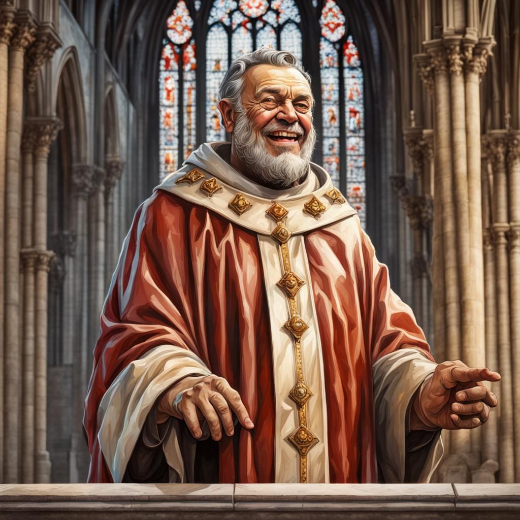 King Clovis Portrait in Reims Cathedral