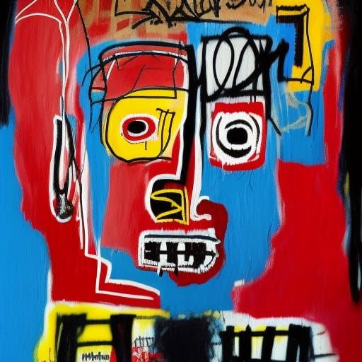 Andy Garcia Portrait in Basquiat Style