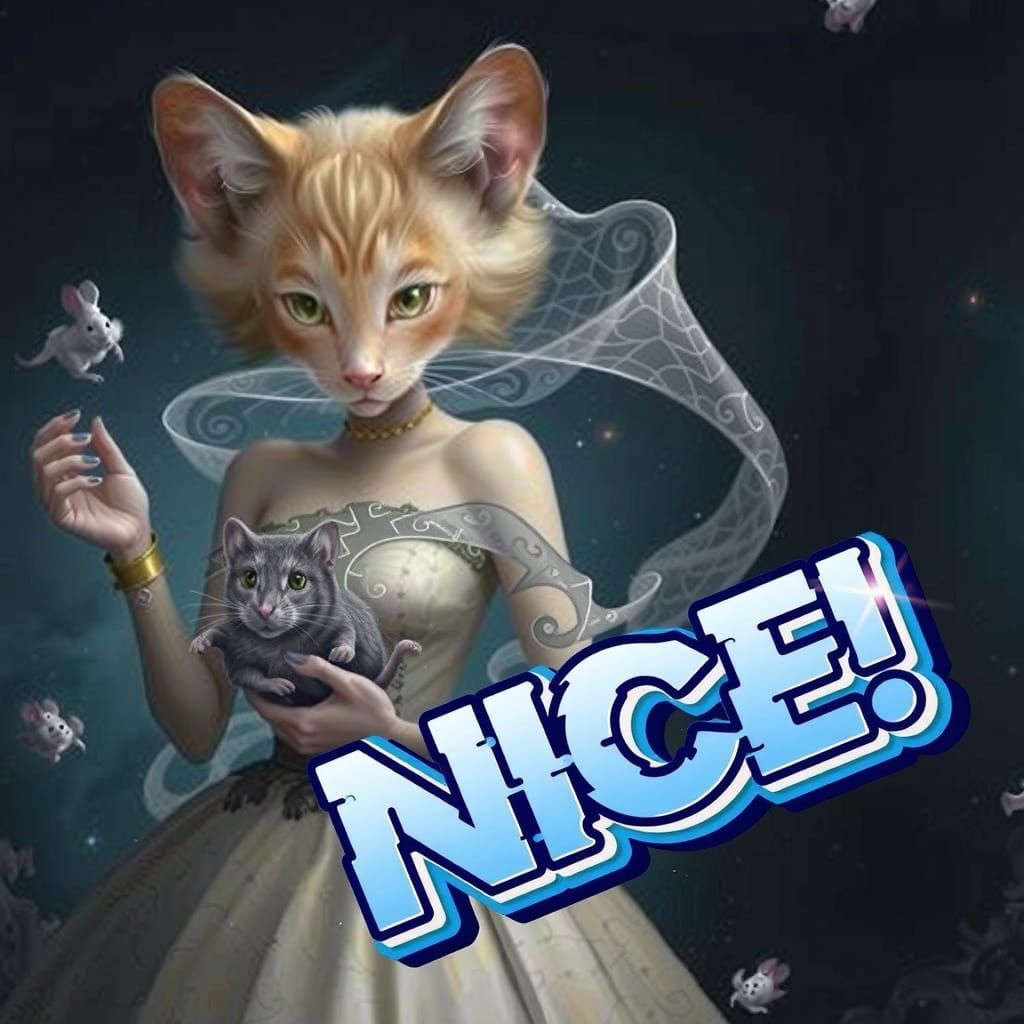 Text that says NICE above A breathtakingly surreal digital a...