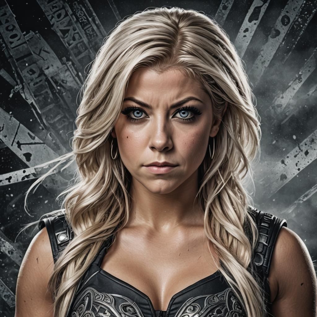 Hyperrealistic Portrait of a Blonde Woman