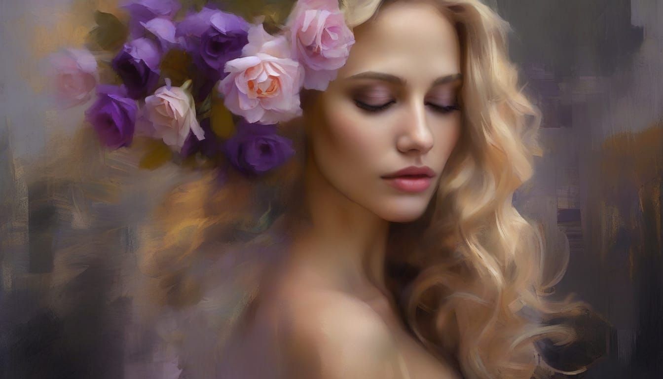Serene Beauty in Golden Light