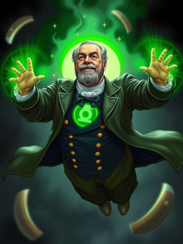 President Chester A. Arthur as a Green Lantern