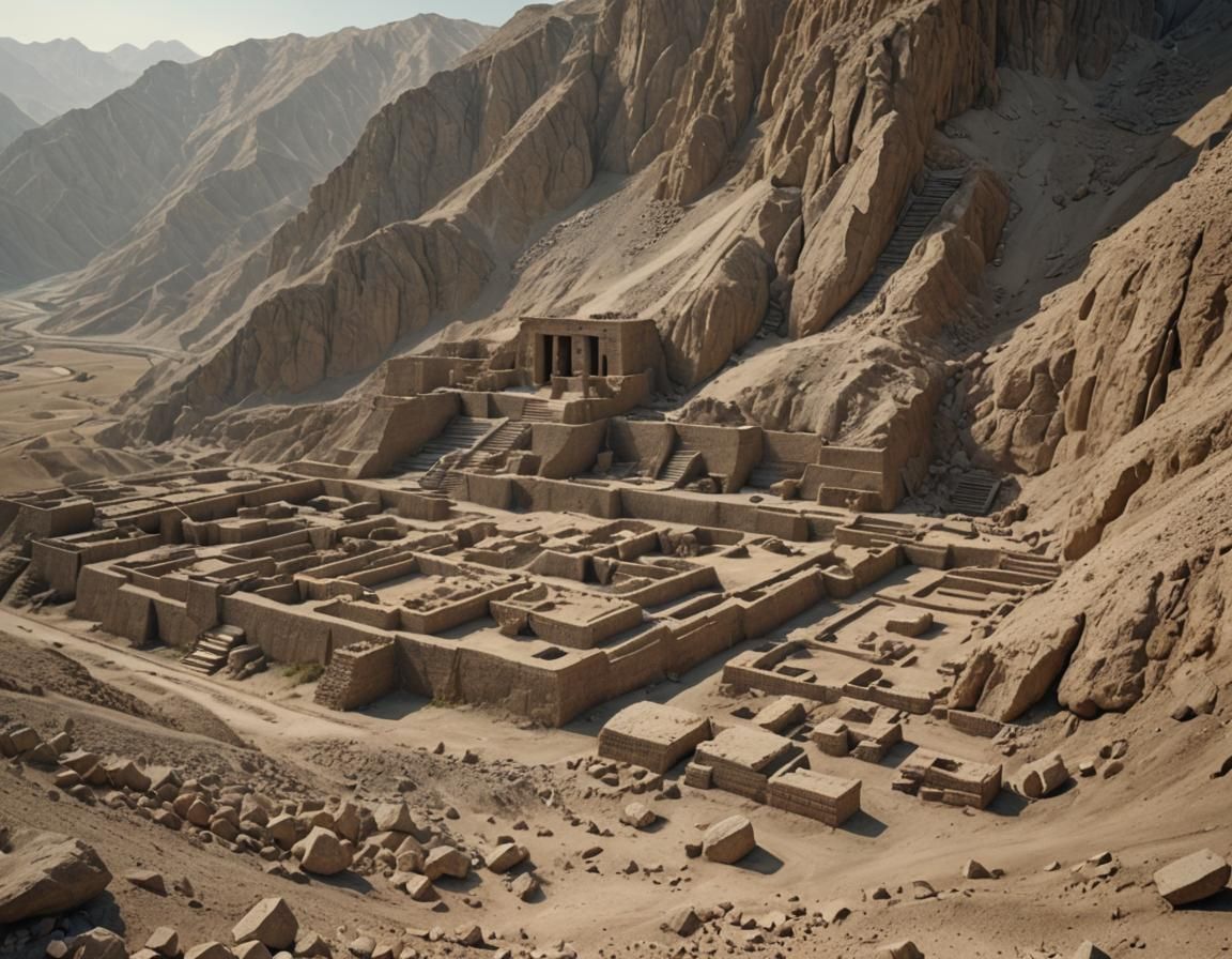 Mesopotamian Ruins: Hyperrealistic Photography of Ancient Si...
