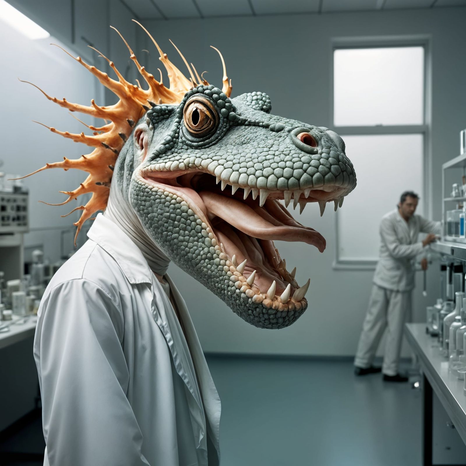 Surreal Portraits in a Pristine Laboratory: Hyperrealism