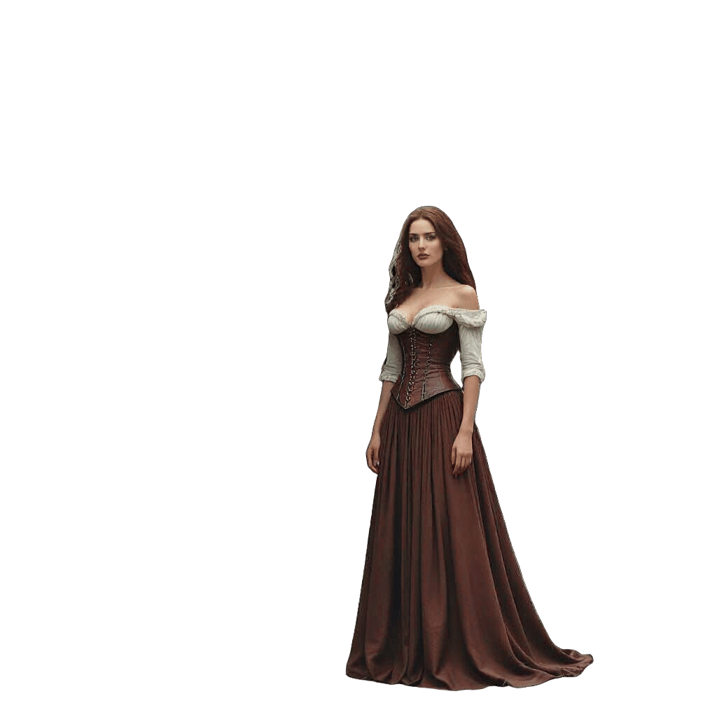 Winged Man and Woman in Atmospheric Landscape