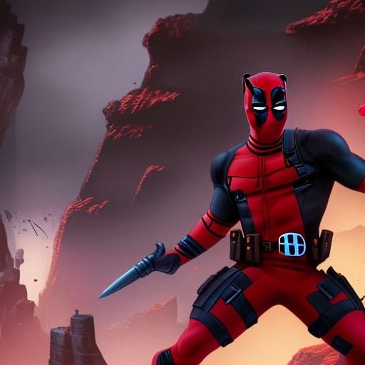 Deadpool and Batman Epic Fight Scene