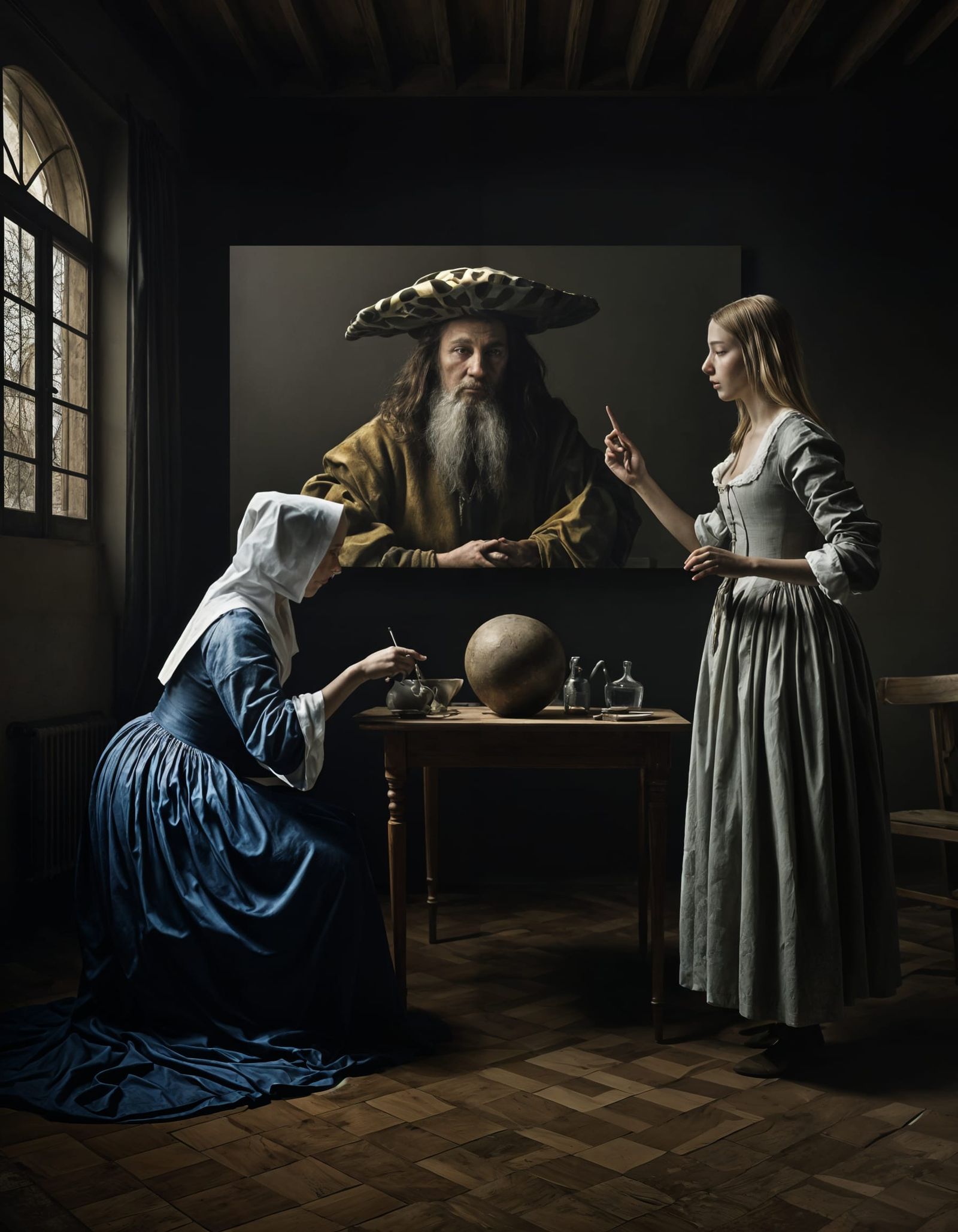 Surreal 17th Century Life in Detailed Matte Painting