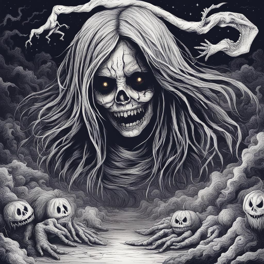 Scary Nightmare Featuring a Girl