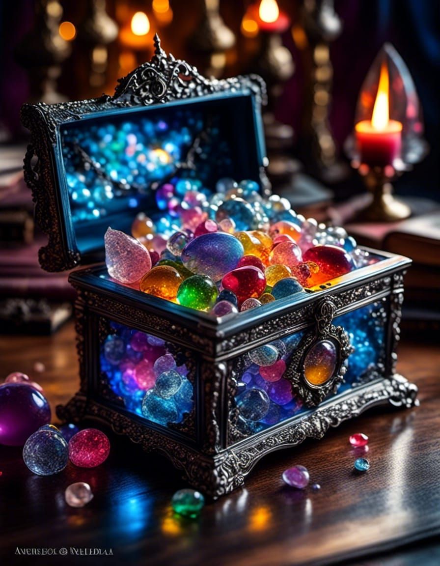Ethereal Fantasy: Treasures in Antique Silver Box