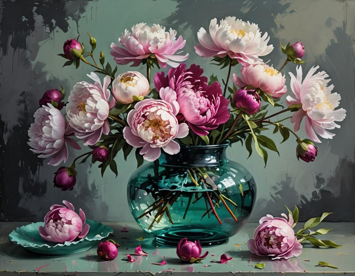 Confident Still Life in Painterly Oil Colors