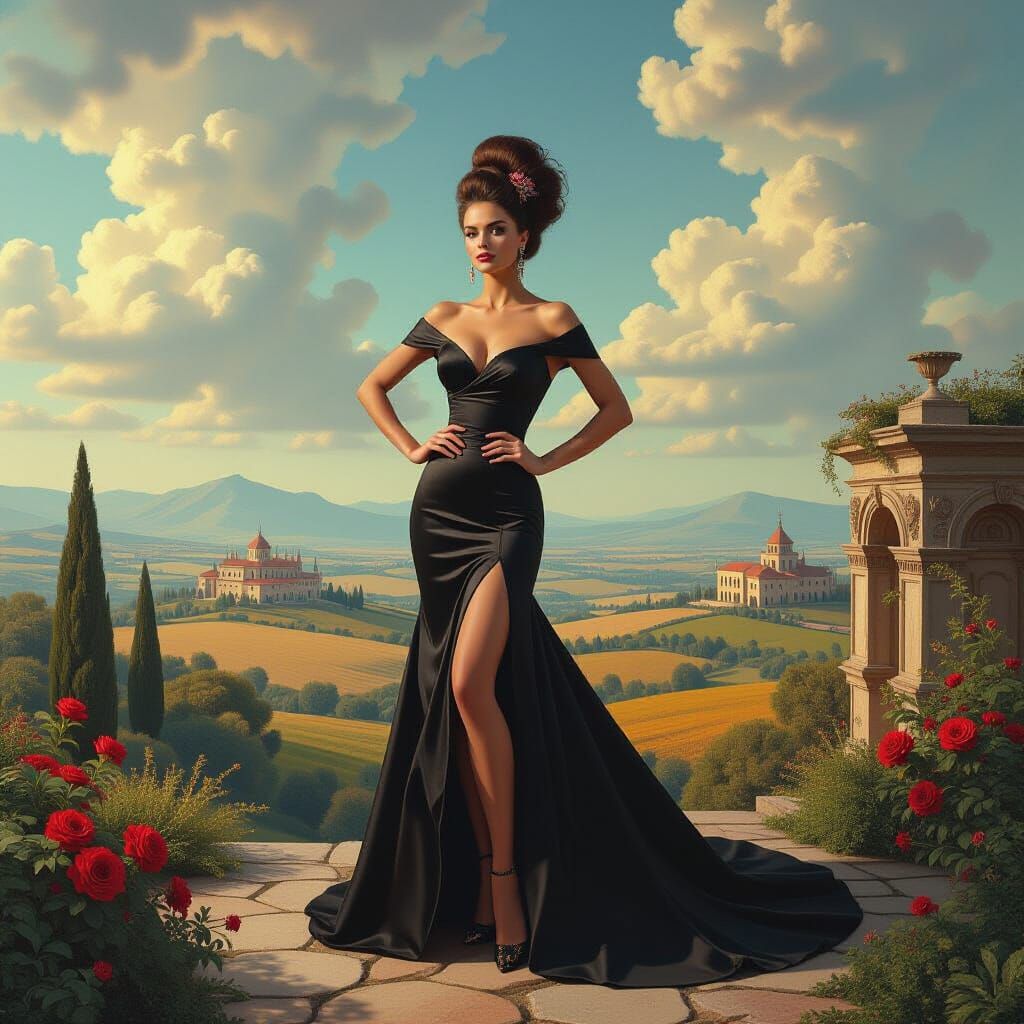 Dreamlike Portrait in Surrealist Digital Art Style