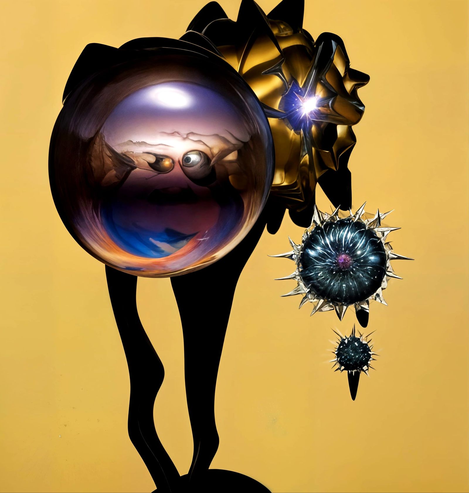 Southern End of a Northbound Horse - eating thistles...