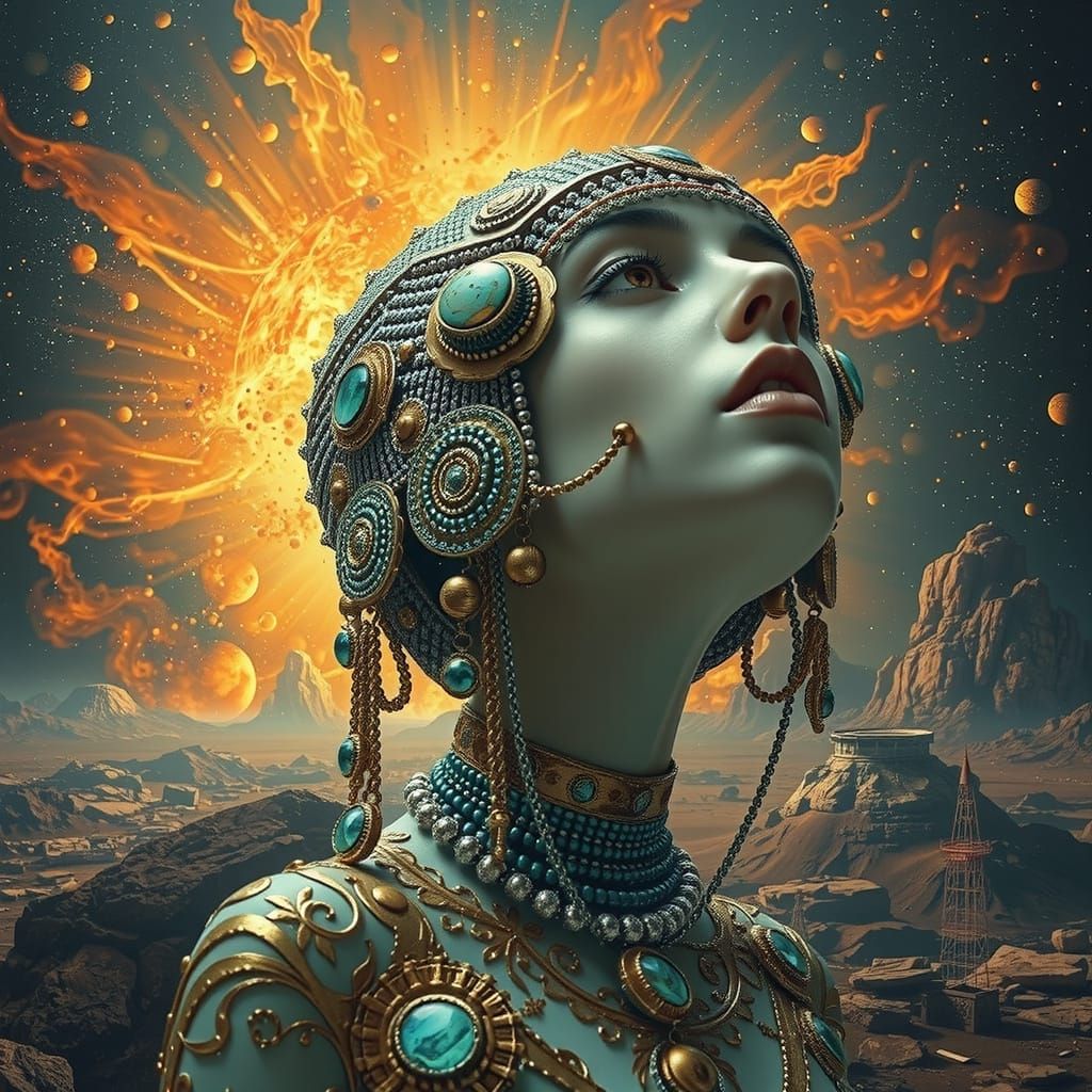 Hyperrealistic Feminine Form: Beauty and Anatomy Study