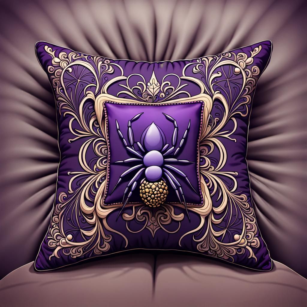 Spider and Crown with Abstract Fractal Elements